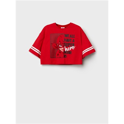 Фуфайка трикотажная для девочек (футболка)