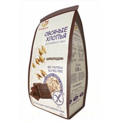 Хлопья овсяные с шоколадом без глютена 375г ЭКОПРОДУКТЫ, 1185003