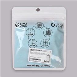 Напяточники для педикюра, увлажняющие, махровые, с силиконовой вкладкой, один размер, голубые