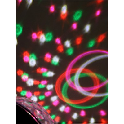 Проектор диско-шар ночник светодиодный классический, настольный 16,5х16 см / CW182609-12 /уп 20/