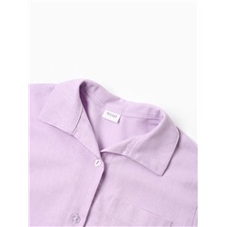 Комплект (рубашка и шорты) для девочки MINAKU, сиреневый, рост 152 см