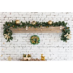 Ёлочные игрушки «Гигант», шары новогодние, набор 3 шт., d=15 см, золотистый