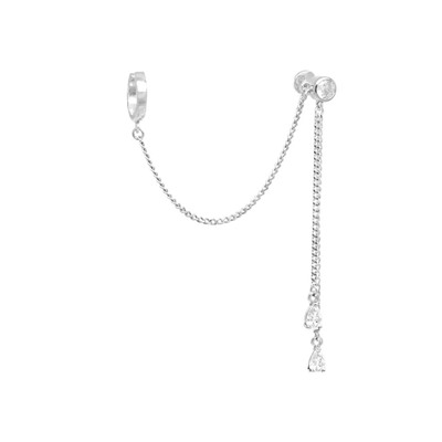 Серьги из серебра куб.циркон., Ю-28049р