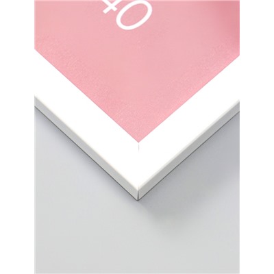 Фоторамка для фото 30×40 см Oframe, пластик, белый, (пластиковый экран)