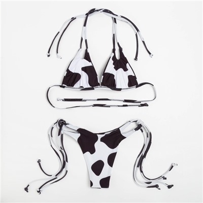 Купальник женский раздельный MINAKU с принтом, цвет белый, размер 46