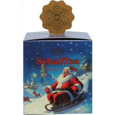 SebaSTea. Новый год. Ассорти-мини. Санта на санях карт.упаковка, 15 пак.