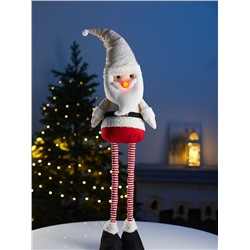 Фигура текстиль «Дед Мороз» 55-84 см, телескопические ножки, 1 LED, от батареек LR1130×3, свечение тёплое белое