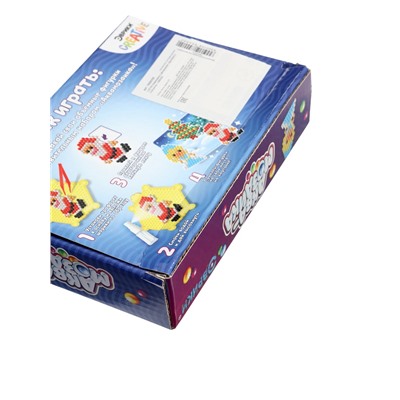 Аквамозаика с декорациями «Дед Мороз и Снегурочка», 3 трафарета, 312 шариков