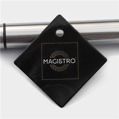 Сито-дуршлаг Magistro Arti, d=16 см, с фиксатором, нержавеющая сталь, серебристое