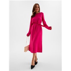 Платье миди женское MINAKU: Casual Collection, розовое, размер 52