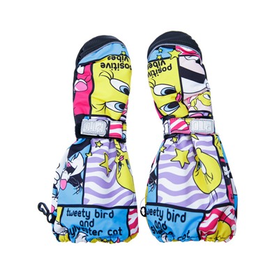 Варежки текстильные для девочек