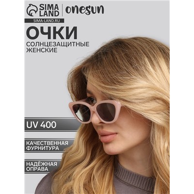 Очки солнцезащитные женские OneSun, uv 400, дужка 15 см, линза 5.4×3.6 см