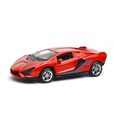 Модель металл lamborghini Sian 14.9см., 1:32 ( свет-звук, двери, багаж.) инерц., в коробке