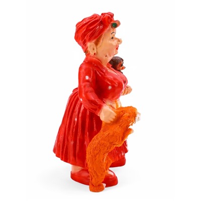 Садовая фигура из гипса «Тёща с котом и собакой», 51×44×77 см, МИКС