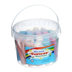 Мелки цветные для рисования 24 штуки, 8 цветов «Фантазия», брусок