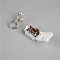 Светодиодная фигура из мишуры «Пингвин» 17×11 см, 10 LED, батарейки AG10×3 (в комплекте), свечение тёплое белое