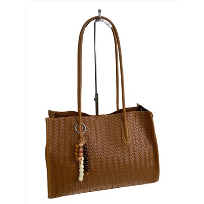 Женская сумка из искусственной кожи, цвет коричнево-рыжий