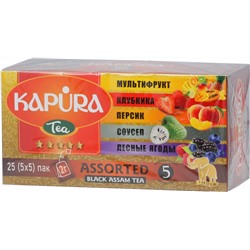 KAPURA. Черный чай ассорти карт.упаковка, 25 пак.