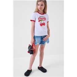 Фуфайка трикотажная для девочек (футболка) PLAYTODAY, 1242977