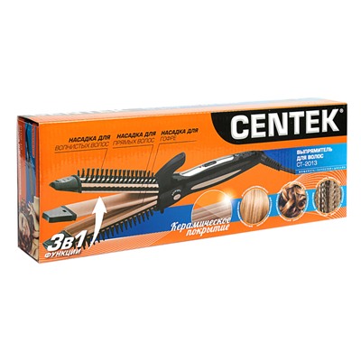 Выпрямитель Centek CT-2013, 50 Вт, керамическое покрытие, чёрно-бежевый