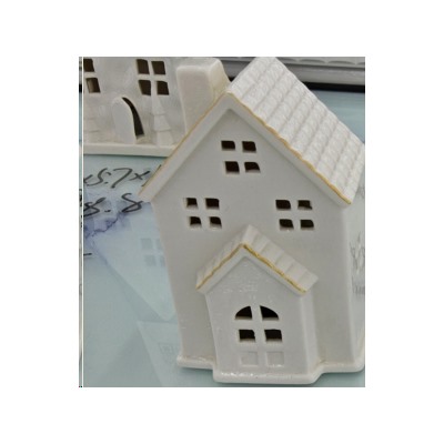 Фигурка Домик с подсветкой новогодний 10 см / 7100 /уп 2/96/LED