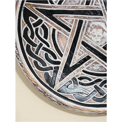 Панно резное «Кельтская пентаграмма», дерево, 30×30×2.5 см