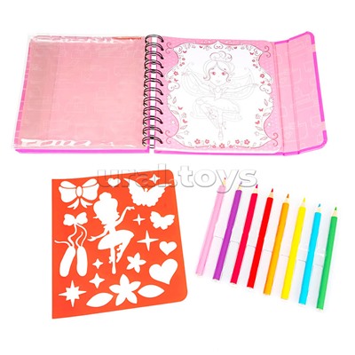 Компактные развивающие игры в дорогу "Рисуем в дороге. Балерины"