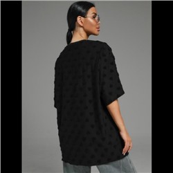 Футболка Ирбис (Махра черный сердечки)