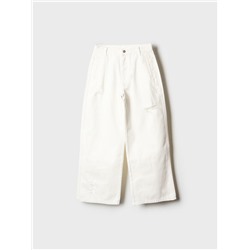 Брюки текстильные джинсовые для девочек