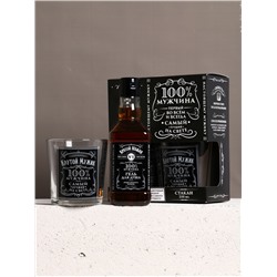 Подарочный набор «Крутой мужик»: гель для душа виски 250 мл и стакан для виски, Чистое счастье