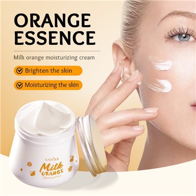 SADOER Увлажняющий крем для лица Milk Orange Moisturizing Cream, 80 гр