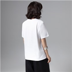 Футболка свободной посадки, Модная перезагрузка (белая)