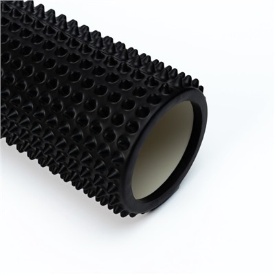 Ролик массажный Sangh, 33×12 см, цвет чёрный