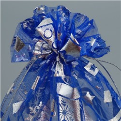 Мешочек подарочный новогодний органза «Зимние радости», 20×30 см ± 1.5 см