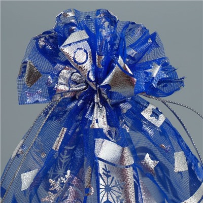 Мешочек подарочный новогодний органза «Зимние радости», 20×30 см ± 1.5 см