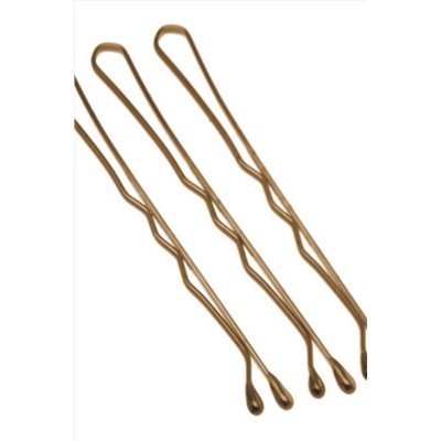 Dewal Невидимки для волос волна SLN50V-3/24, 50 мм, коричневый, 24 шт. KRISTALLER, 1106435