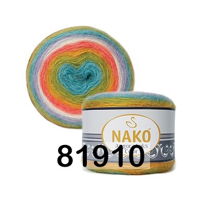 Пряжа Nako Angora Luks Color