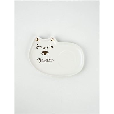 Чайная пара «Улыбайся»: кружка 200 мл, блюдце 18×11 см, ложка