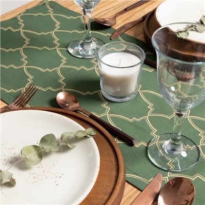 Дорожка «Этель» «Gold ornament» 30×70 см, 100%хл, саржа 190 г/м²