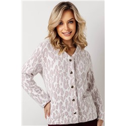 Жакет женский  4428/10/Молочный, бордовый