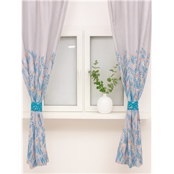 Шторы для кухни с подхватами «Этель» Meow, 145×180 см, комплект - 2 шт.