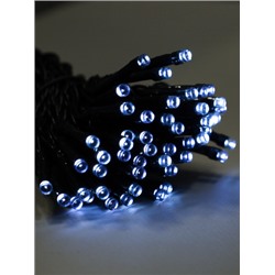 Гирлянда с питанием от солнечных элементов 10 м 100 лампочек 6 режимов / DPM-5801 /уп 100/ белый свет