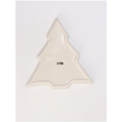 Блюдо новогоднее «Новогоднее настроение», 23×22×2 см, ручная работа