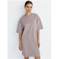 Omsa Платье OmD 3741С Платье-туника женское OVERSIZE кор/рук, CO+EL