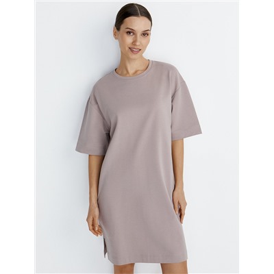 Omsa Платье OmD 3741С Платье-туника женское OVERSIZE кор/рук, CO+EL