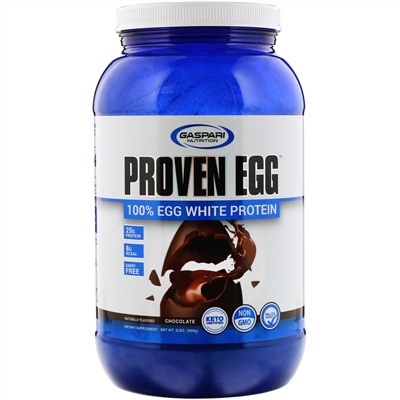 Gaspari Nutrition, Proven Egg, 100%-ный протеин из яичного белка, шоколадный вкус, 900 г (2 фунта)