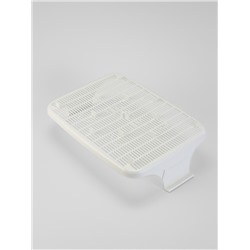 Туалет с сеткой, 44×33×11.5 см, бежевый/белый