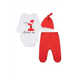 Комплект (Боди+Ползунки+Шапочка) YOULALA, 810301