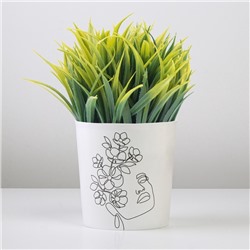 Кашпо для цветов «Силуэт», 1.6 л, d=14 см, h=14 см, пластиковое