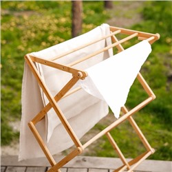 Сушилка для белья SL Home «Альберо», напольная, складная, бамбук, 63.5×36.5×106.5 см
